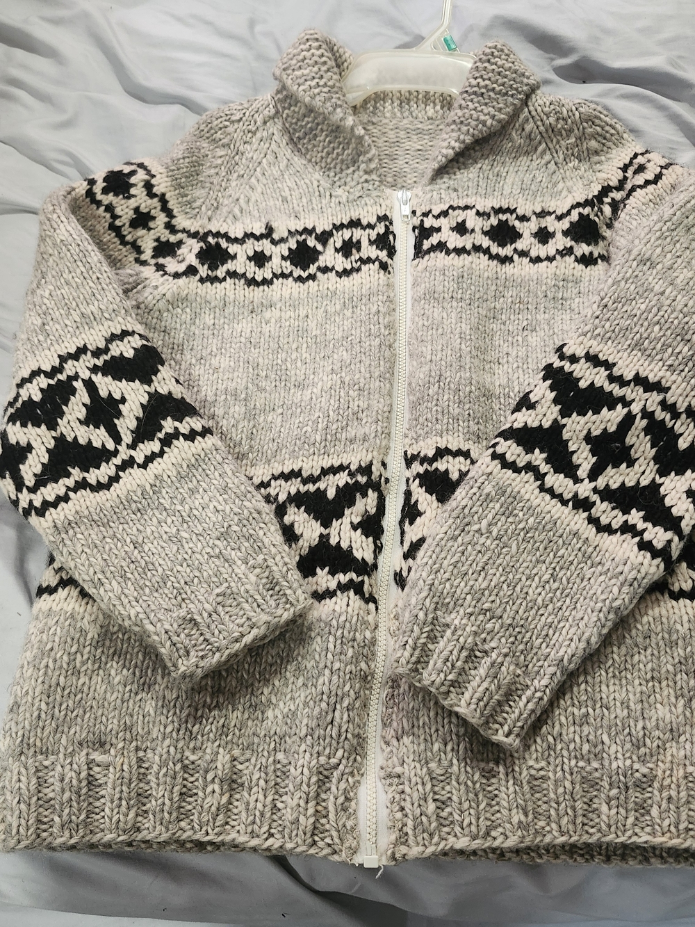 Hand Made Cowichan Wool Sweater